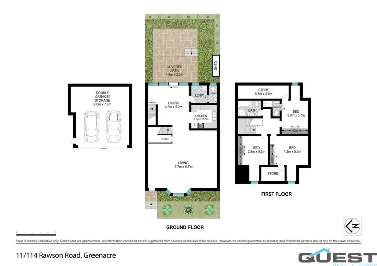 Floorplan of Homely townhouse listing, 11/114-116 Rawson Road, Greenacre NSW 2190