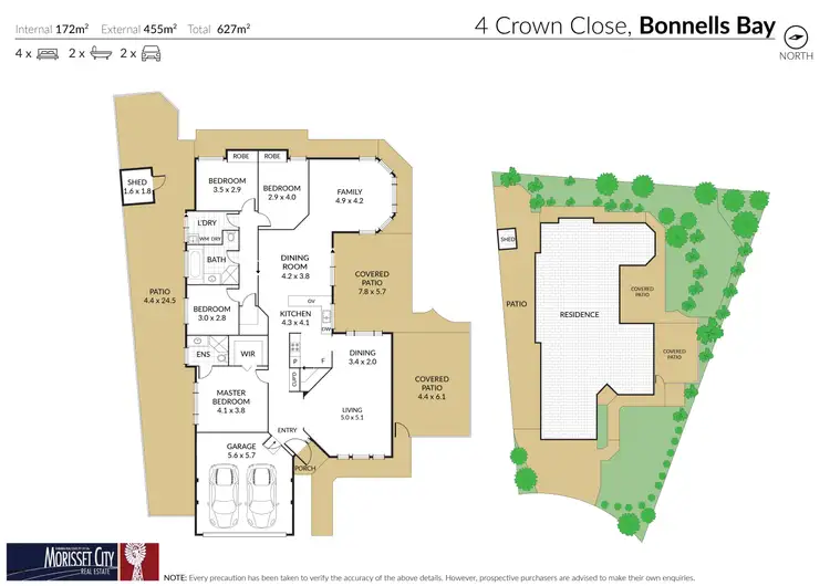 Floorplan of Homely house listing, 4 Crown Close, Bonnells Bay NSW 2264