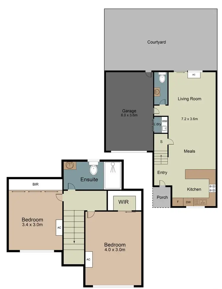 Floorplan of Homely townhouse listing, 4/20 Kennedy Street, Glenroy VIC 3046