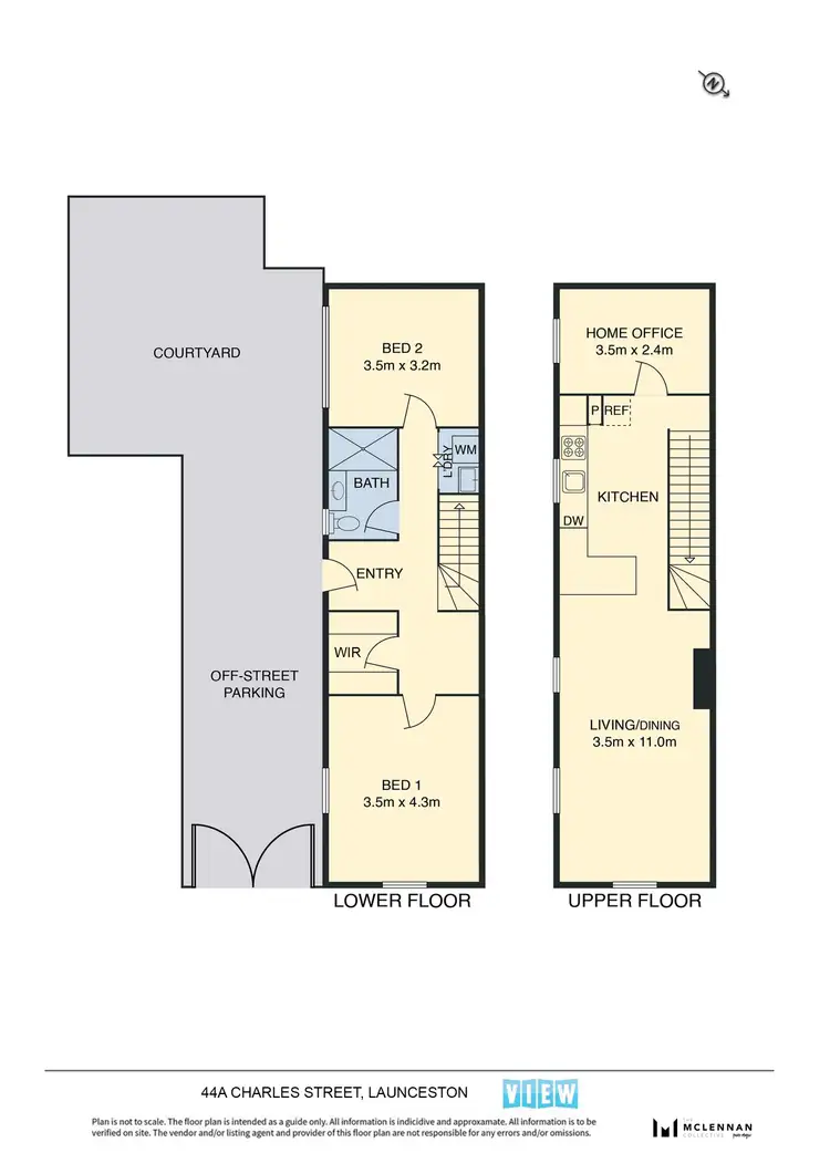Floorplan of Homely townhouse listing, 44A Charles Street, Launceston TAS 7250