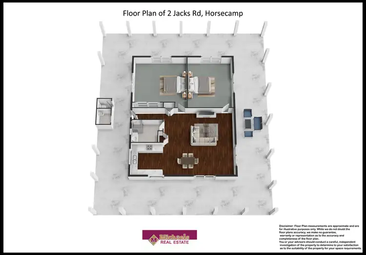 Floorplan of Homely rural property listing, 2 Jacks Road, Horse Camp QLD 4671