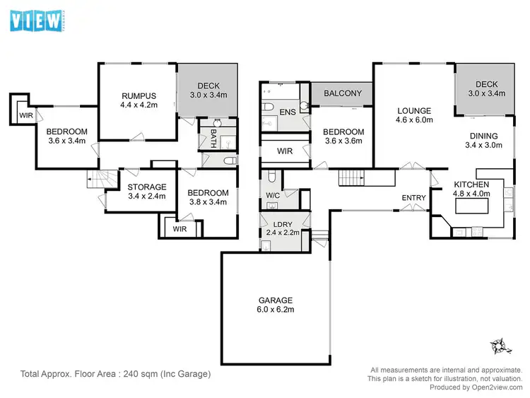 Floorplan of Homely house listing, 71 Skyline Drive, Howrah TAS 7018