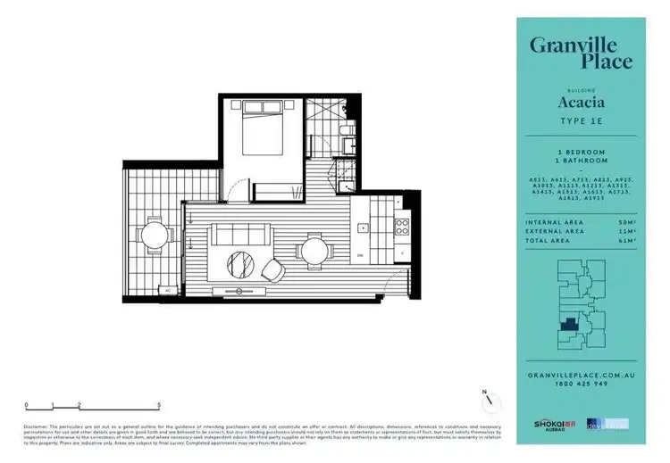 Floorplan of Homely apartment listing, A513/38 Cowper St, Granville NSW 2142