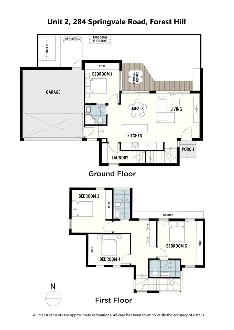 Floorplan of Homely townhouse listing, 284 Springvale Road, Forest Hill VIC 3131