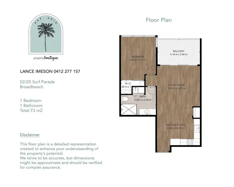 Floorplan of Homely unit listing, 52/25 SURF PARADE, Broadbeach QLD 4218