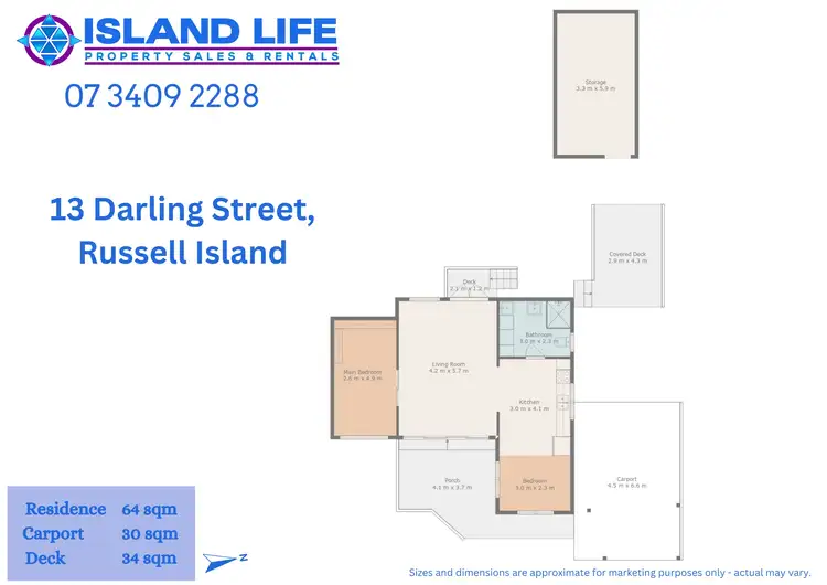 Floorplan of Homely house listing, 13 Darling Street, Russell Island QLD 4184