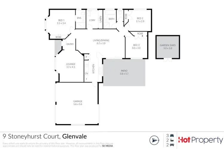 Floorplan of Homely house listing, 9 Stoneyhurst Court, Glenvale QLD 4350