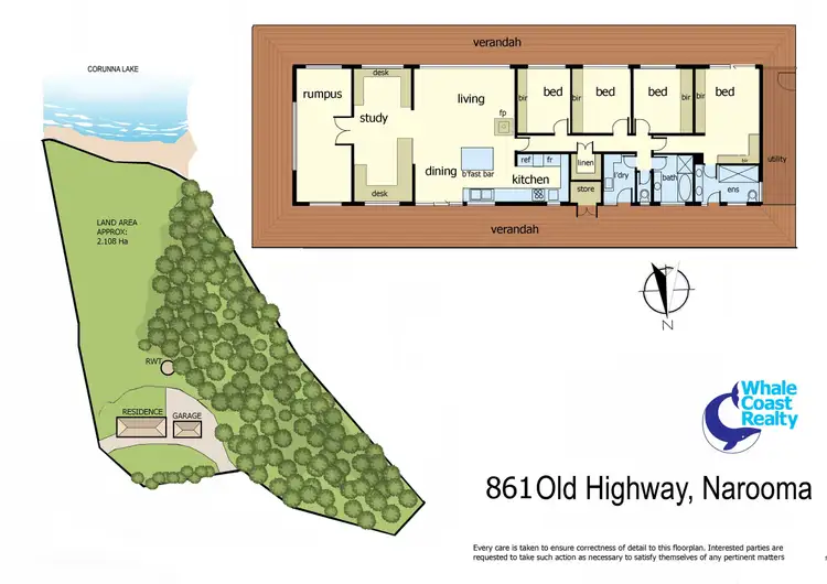 Floorplan of Homely rural property listing, 861 Old Highway, Corunna NSW 2546