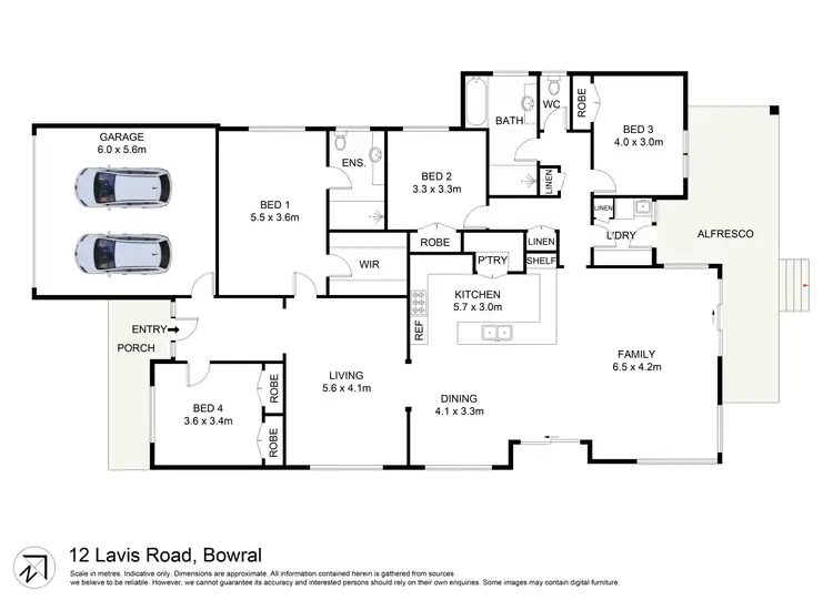 Floorplan of Homely house listing, 12 Lavis Road, Bowral NSW 2576