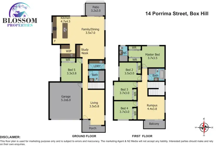 Floorplan of Homely house listing, 14 Porrima Street, Box Hill NSW 2765
