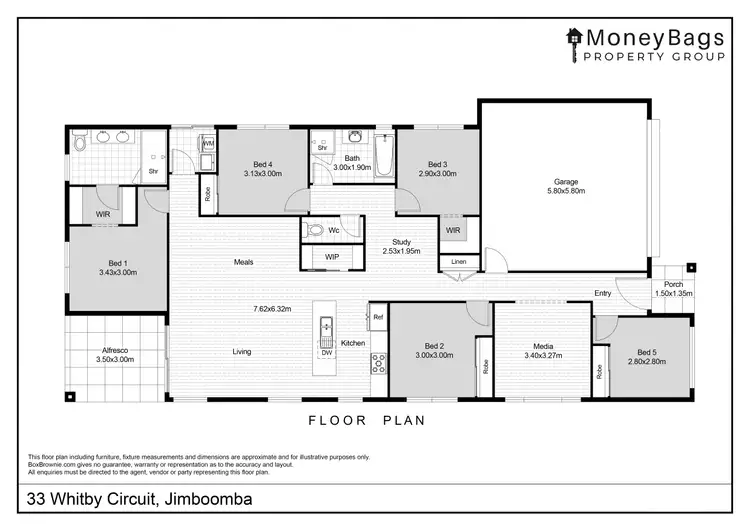 Floorplan of Homely house listing, 33 Whitby Circuit, Jimboomba QLD 4280