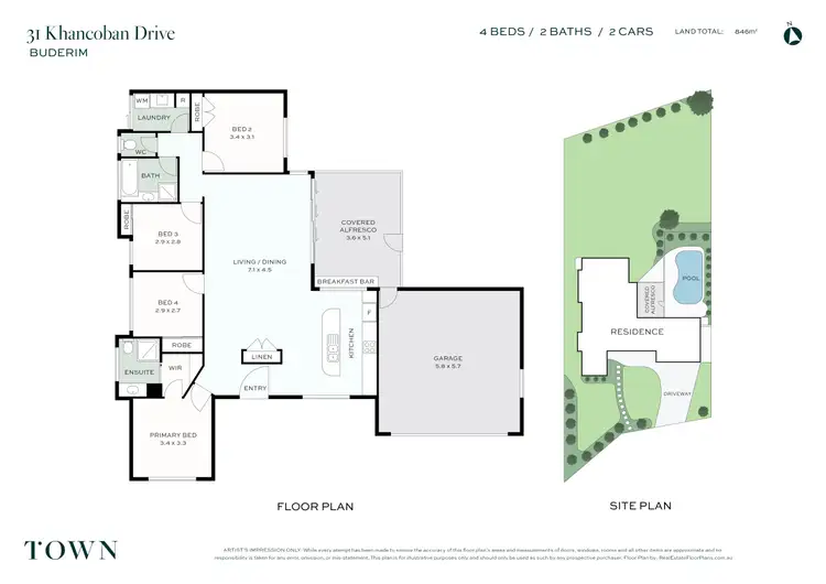 Floorplan of Homely house listing, 31 Khancoban Drive, Buderim QLD 4556