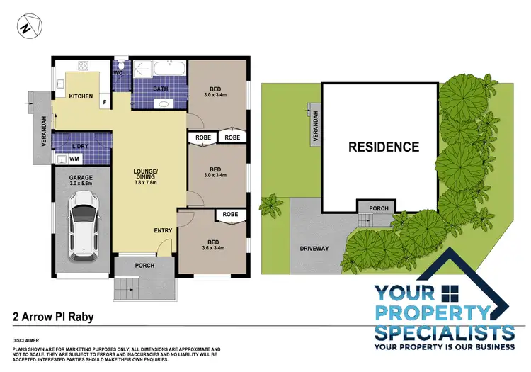 Floorplan of Homely house listing, 2 Arrow Place, Raby NSW 2566