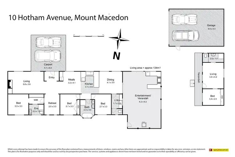 Floorplan of Homely house listing, 10 Hotham Avenue, Mount Macedon VIC 3441