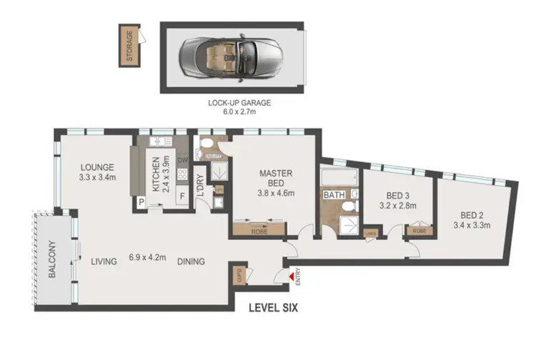 Floorplan of Homely apartment listing, 11/1 Sutherland Crescent, Darling Point NSW 2027