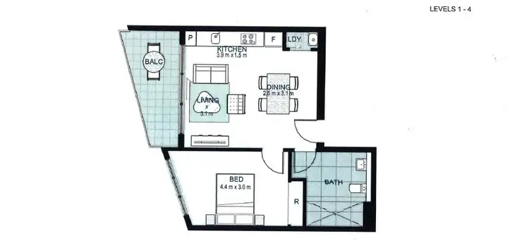 Floorplan of Homely apartment listing, 14/1 Anthony Rolfe Avenue, Gungahlin ACT 2912