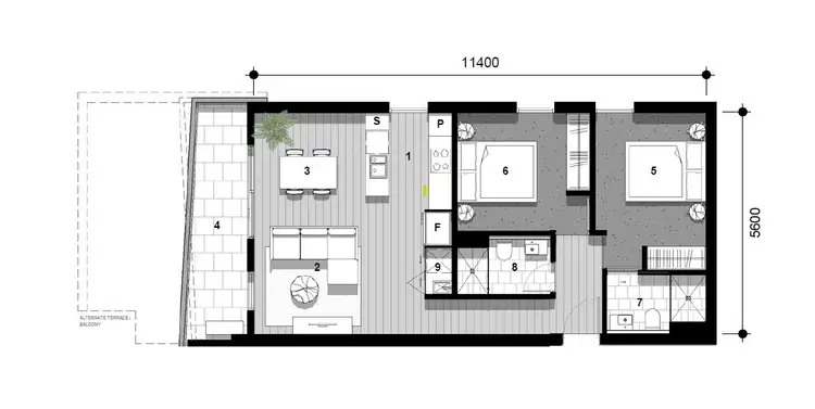 Floorplan of Homely apartment listing, 126/181 Sutherland Crescent, Taylor ACT 2913