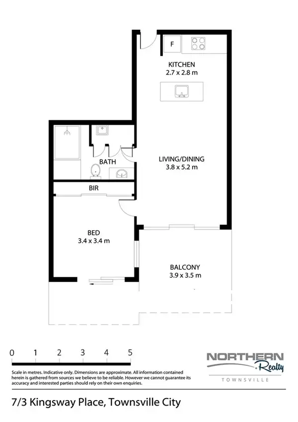 Floorplan of Homely unit listing, 303/3 Kingsway Place, Townsville City QLD 4810