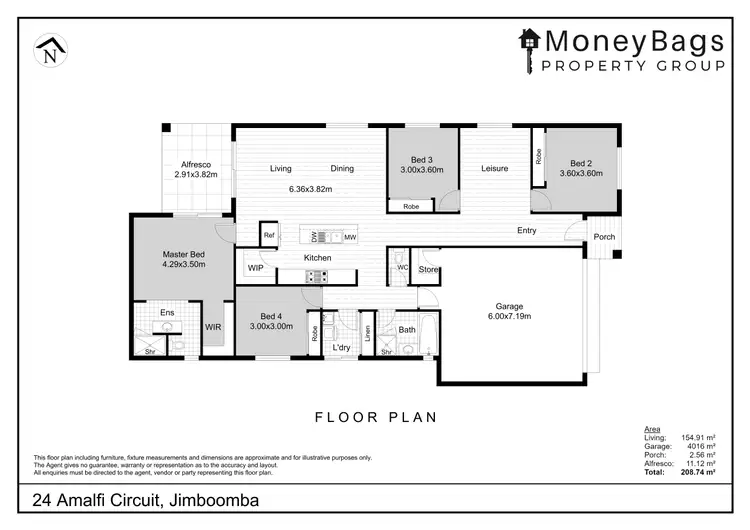 Floorplan of Homely house listing, 24 Amalfi Circuit, Jimboomba QLD 4280