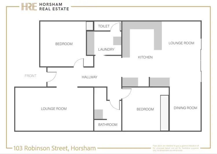 Floorplan of Homely house listing, 103 Robinson Street, Horsham VIC 3400