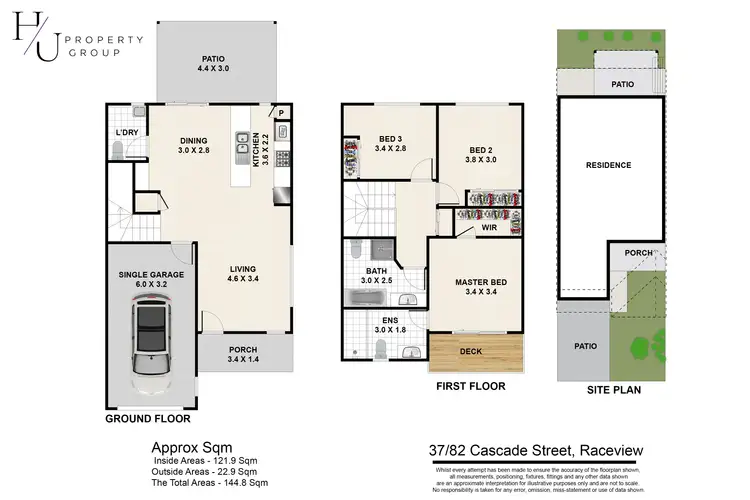 Floorplan of Homely townhouse listing, 37/82 Cascade Street, Raceview QLD 4305