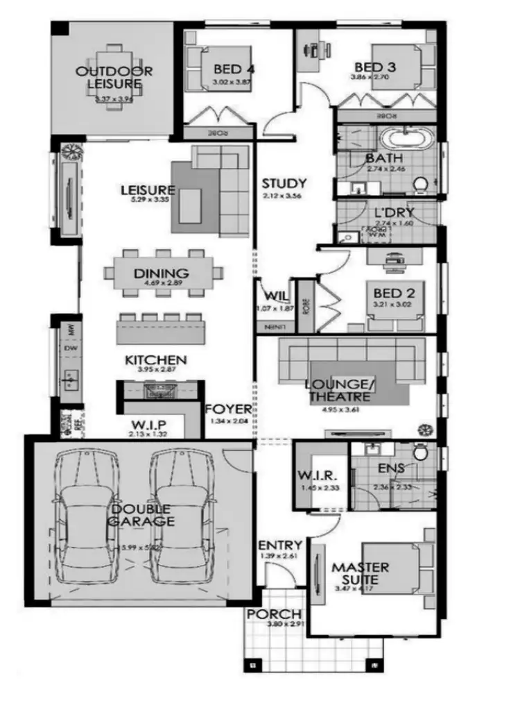 Floorplan of Homely house listing, 33 Hewitt Road, Lochinvar NSW 2321
