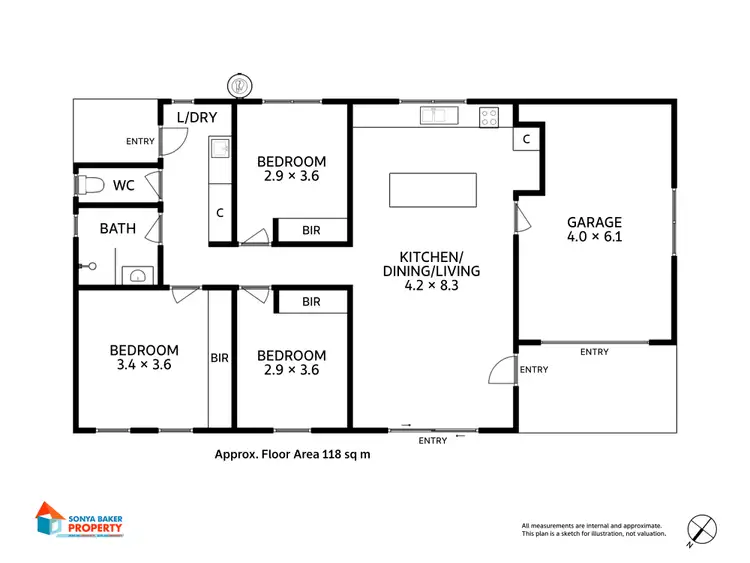 Floorplan of Homely villa listing, 4/7 Church Street, Wynyard TAS 7325