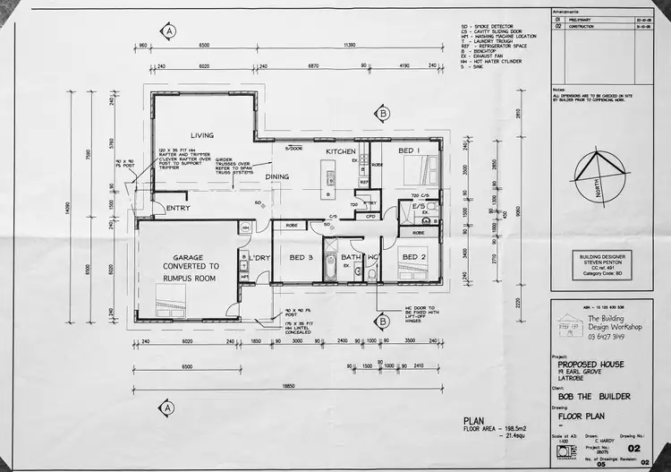 Floorplan of Homely house listing, 19 Earl Grove, Latrobe TAS 7307