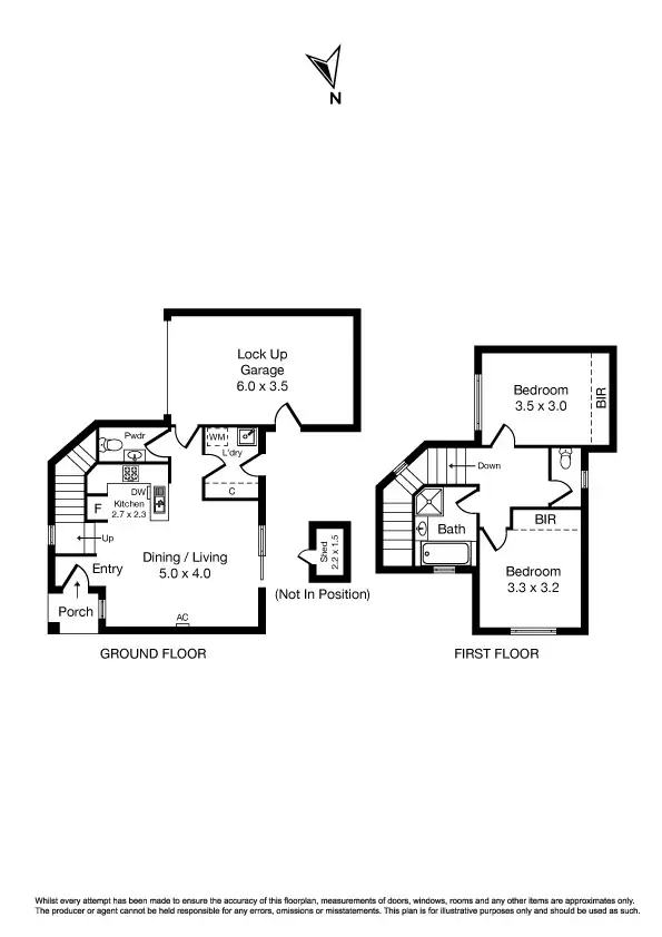 Floorplan of Homely townhouse listing, 2/295 Camp Road, Broadmeadows VIC 3047