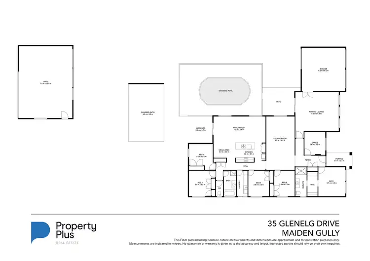 Floorplan of Homely house listing, 35 Glenelg Drive, Maiden Gully VIC 3551
