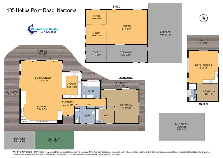 Floorplan of Homely rural property listing, 105 Hobbs Point Road, Narooma NSW 2546