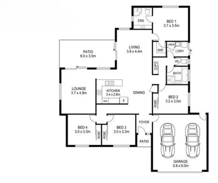 Floorplan of Homely house listing, 12 Pristine Place, Ningi QLD 4511