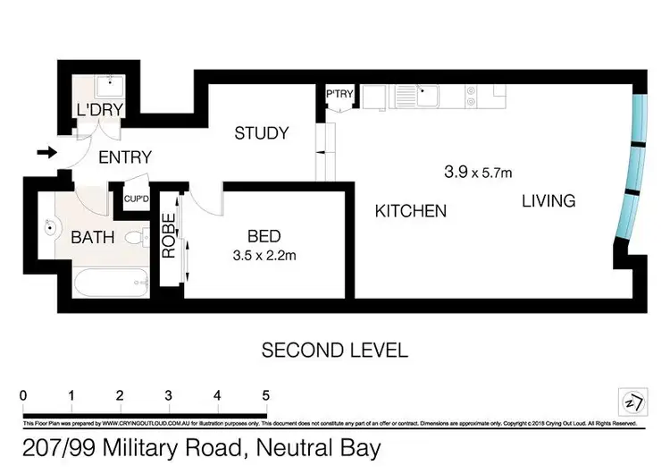 Floorplan of Homely apartment listing, 207/99 Military Road, Neutral Bay NSW 2089