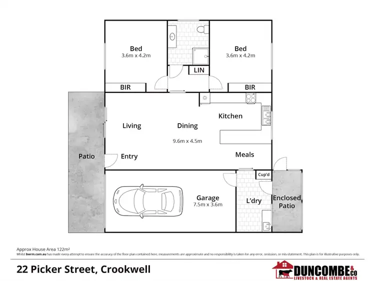 Floorplan of Homely unit listing, 22 Picker Street, Crookwell NSW 2583