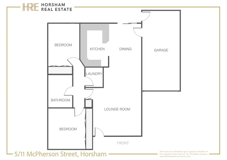 Floorplan of Homely townhouse listing, 5/11 McPherson Street, Horsham VIC 3400