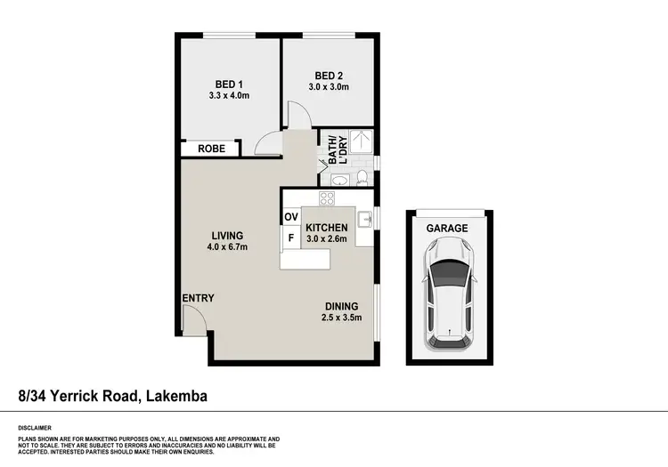 Floorplan of Homely unit listing, 8/34 Yerrick Road, Lakemba NSW 2195