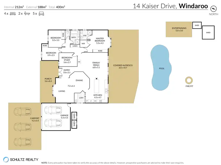 Floorplan of Homely house listing, 14 Kaiser Drive, Windaroo QLD 4207
