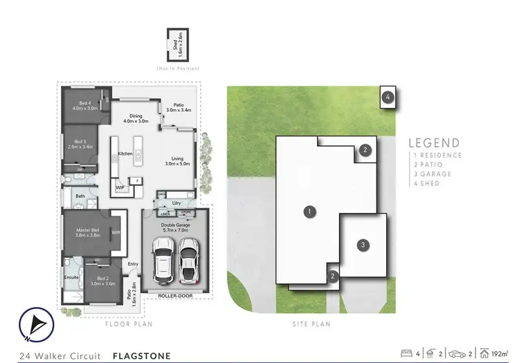 Floorplan of Homely house listing, 24 Walker Circuit, Undullah QLD 4285