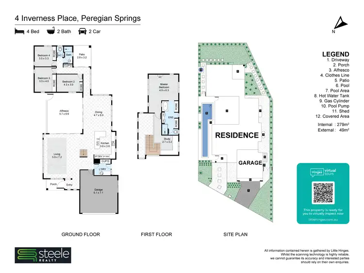 Floorplan of Homely house listing, 4 Inverness Place, Peregian Springs QLD 4573