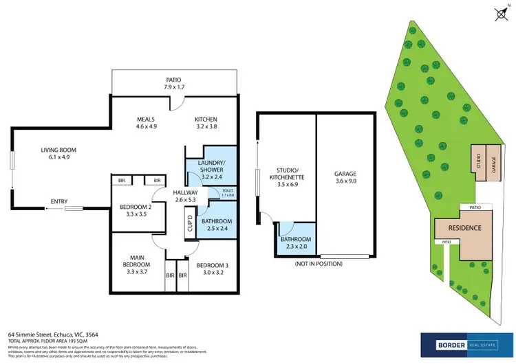 Floorplan of Homely house listing, 64 Simmie Street, Echuca VIC 3564