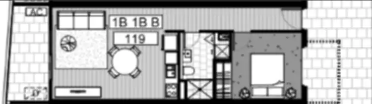Floorplan of Homely apartment listing, 121/181 Sutherland Crescent, Taylor ACT 2913