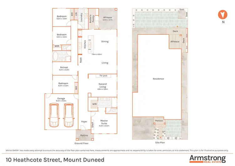 Floorplan of Homely house listing, 10 Heathcote Street, Mount Duneed VIC 3217