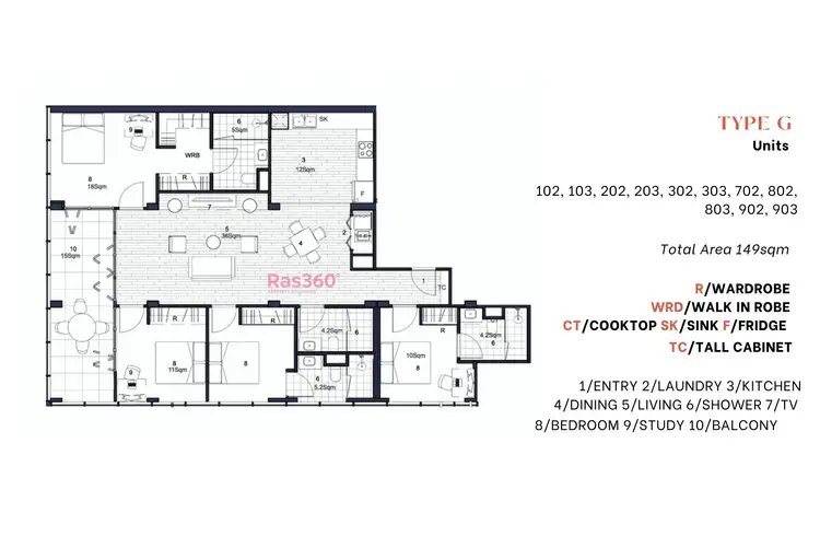 Floorplan of Homely apartment listing, 302/50 Carl Street, Woolloongabba QLD 4102