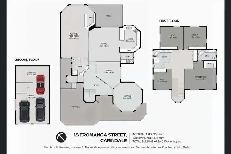 Floorplan of Homely house listing, 18 Eromanga Street, Carindale QLD 4152