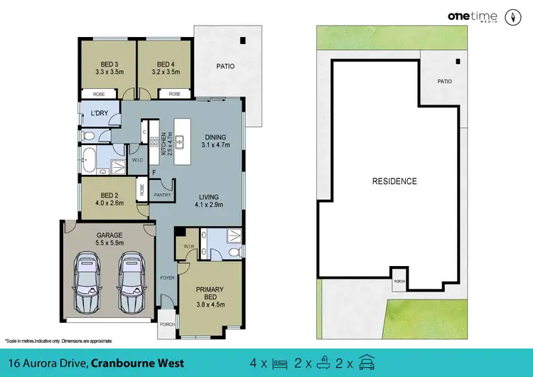 Floorplan of Homely house listing, 18 Aurora Drive, Cranbourne West VIC 3977