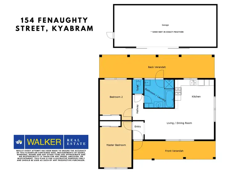 Floorplan of Homely house listing, 154 Fenaughty Street, Kyabram VIC 3620