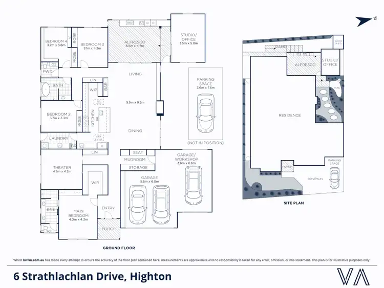 Floorplan of Homely house listing, 6 Strathlachlan Drive, Highton VIC 3216