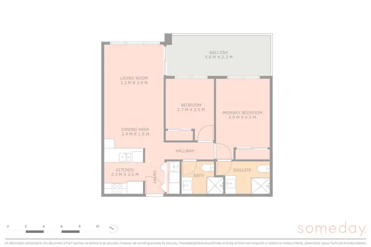 Floorplan of Homely apartment listing, 94/41 Philip Hodgins Street, Wright ACT 2611