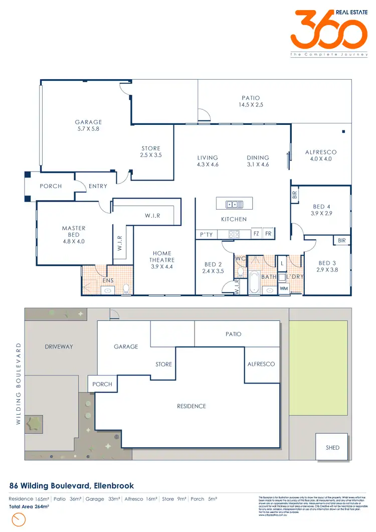 Floorplan of Homely house listing, 86 Wilding Boulevard, Ellenbrook WA 6069