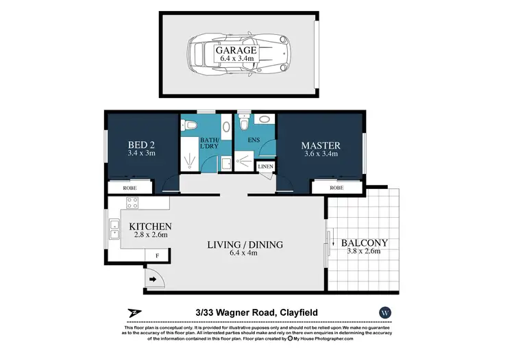 Floorplan of Homely unit listing, 3/33 Wagner Road, Clayfield QLD 4011